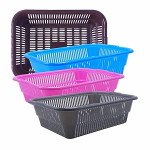 wonder homeware prime natasha 1013 multipurpose basket set of 4 pcs 4 ltr brown red green grey color brown blue pink grey 2