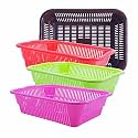 Wonder Homeware Prime Natasha 1013 Multipurpose Basket, Set of 4 Pcs 4 Ltr, Brown Red Green Grey Color (Brown Red Green Pink)
