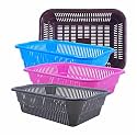 Wonder Homeware Prime Natasha 1013 Multipurpose Basket, Set of 4 Pcs 4 Ltr, Brown Red Green Grey Color (Brown Blue Pink Grey)