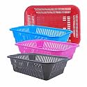 Wonder Homeware Prime Natasha 1013 Multipurpose Basket, Set of 4 Pcs 4 Ltr, Brown Red Green Grey Color (Red Blue Pink Grey)