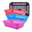 Wonder Homeware Prime Natasha 1013 Multipurpose Basket, Set of 4 Pcs 4 Ltr, Brown Red Green Grey Color (Brown Red Blue Pink)