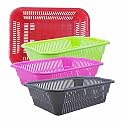 Wonder Homeware Prime Natasha 1013 Multipurpose Basket, Set of 4 Pcs 4 Ltr, Brown Red Green Grey Color (Red Green Pink Grey 2)