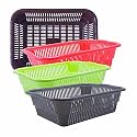 Wonder Homeware Prime Natasha 1013 Multipurpose Basket, Set of 4 Pcs 4 Ltr, Brown Red Green Grey Color (Brown Red Green Grey 2)