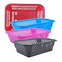 Wonder Homeware Prime Natasha 1013 Multipurpose Basket, Set of 4 Pcs 4 Ltr, Brown Red Green Grey Color (Red Blue Pink Grey 2)