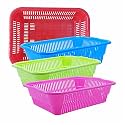 Wonder Homeware Prime Natasha 1013 Multipurpose Basket, Set of 4 Pcs 4 Ltr, Brown Red Green Grey Color (Red Blue Green Pink 2)