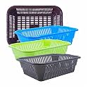 Wonder Homeware Prime Natasha 1013 Multipurpose Basket, Set of 4 Pcs 4 Ltr, Brown Red Green Grey Color (Brown Blue Green Grey 2)