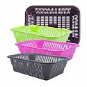 Wonder Homeware Prime Natasha 1013 Multipurpose Basket, Set of 4 Pcs 4 Ltr, Brown Red Green Grey Color (Brown Green Pink Grey)