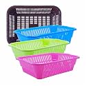 Wonder Homeware Prime Natasha 1013 Multipurpose Basket, Set of 4 Pcs 4 Ltr, Brown Red Green Grey Color (Brown Blue Green Pink 2)