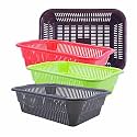 Wonder Homeware Prime Natasha 1013 Multipurpose Basket, Set of 4 Pcs 4 Ltr, Brown Red Green Grey Color (Brown Red Green Grey)