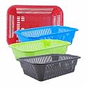 Wonder Homeware Prime Natasha 1013 Multipurpose Basket, Set of 4 Pcs 4 Ltr, Brown Red Green Grey Color (Red Blue Green Grey 2)