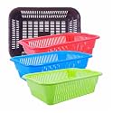 Wonder Homeware Prime Natasha 1013 Multipurpose Basket, Set of 4 Pcs 4 Ltr, Brown Red Green Grey Color (Brown Red Blue Green 2)