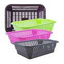 Wonder Homeware Prime Natasha 1013 Multipurpose Basket, Set of 4 Pcs 4 Ltr, Brown Red Green Grey Color (Brown Green Pink Grey 2)