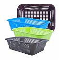 Wonder Homeware Prime Natasha 1013 Multipurpose Basket, Set of 4 Pcs 4 Ltr, Brown Red Green Grey Color (Brown Blue Green Grey)