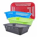 Wonder Homeware Prime Natasha 1013 Multipurpose Basket, Set of 4 Pcs 4 Ltr, Brown Red Green Grey Color (Red Blue Green Grey)