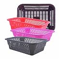 Wonder Homeware Prime Natasha 1013 Multipurpose Basket, Set of 4 Pcs 4 Ltr, Brown Red Green Grey Color (Brown Red Pink Grey)