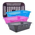 Wonder Homeware Prime Natasha 1013 Multipurpose Basket, Set of 4 Pcs 4 Ltr, Brown Red Green Grey Color (Brown Blue Pink Grey 2)