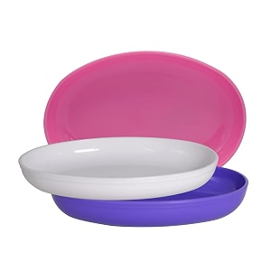 wonder homeware prime sigma snacker mixing bowl 500 ml set of 3 multicolor white pink violet
