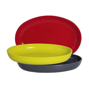 wonder homeware prime sigma snacker mixing bowl 500 ml set of 3 multicolor red green grey