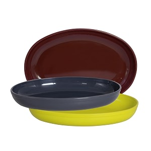 wonder homeware prime sigma snacker mixing bowl 500 ml set of 3 multicolor brown green grey