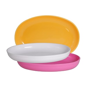 wonder homeware prime sigma snacker mixing bowl 500 ml set of 3 multicolor yellow white pink