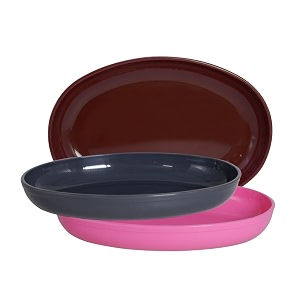 wonder homeware prime sigma snacker mixing bowl 500 ml set of 3 multicolor brown grey pink