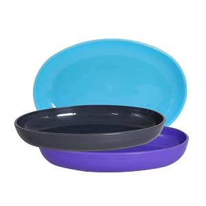 wonder homeware prime sigma snacker mixing bowl 500 ml set of 3 multicolor cyan grey violet