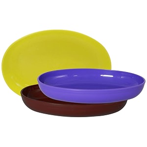 wonder homeware prime sigma snacker mixing bowl 500 ml set of 3 multicolor green brown violet