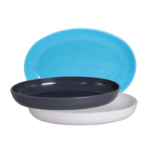 wonder homeware prime sigma snacker mixing bowl 500 ml set of 3 multicolor cyan grey white