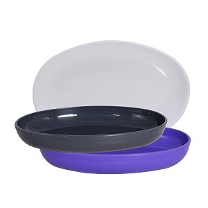 wonder homeware prime sigma snacker mixing bowl 500 ml set of 3 multicolor grey white violet