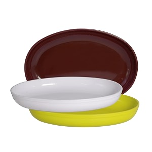 wonder homeware prime sigma snacker mixing bowl 500 ml set of 3 multicolor brown green white