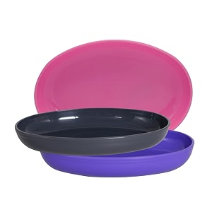 wonder homeware prime sigma snacker mixing bowl 500 ml set of 3 multicolor grey pink violet