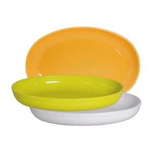 wonder homeware prime sigma snacker mixing bowl 500 ml set of 3 multicolor yellow green white