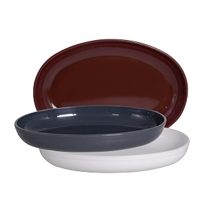 wonder homeware prime sigma snacker mixing bowl 500 ml set of 3 multicolor brown grey white