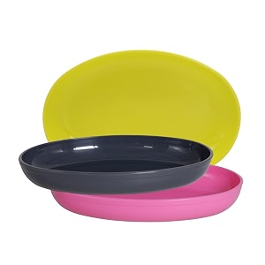 wonder homeware prime sigma snacker mixing bowl 500 ml set of 3 multicolor green grey pink