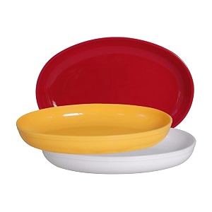 wonder homeware prime sigma snacker mixing bowl 500 ml set of 3 multicolor red yellow white