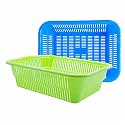 Wonder Plastic Prime Natasha 1216 Multipurpose Basket, Set of 2 Pcs 9 Ltr (Blue Green 2)