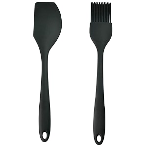 wonderchef 63152291 waterstone silicone spatula black amp waterstone silicone brush black combo