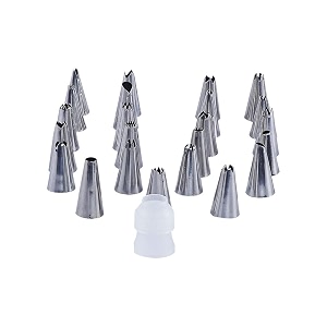 wonderchef ambrosia cake decorator nozzle 24 pc