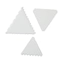 Wonderchef Ambrosia Cake Scrapers (3-in-1) - White, 1.49mm Thickness