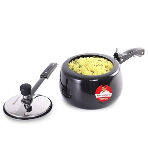 Wonderchef Taurus Hard Anodized Inner Lid Pressure