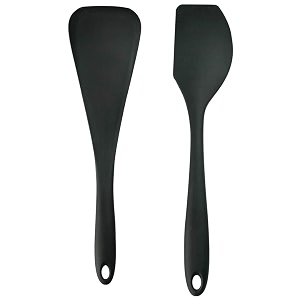 wonderchef waterstone silicone solid spatula black amp waterstone silicone spatula black combo