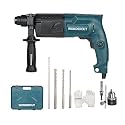 WONDERCUT 850W, WC-2-20RTB Rotary Hammer Drill 20mm, 1000RPM, Copper Armature, with BMC Box, 3 Pcs Drill Bits, 1 Metal Depth Gauge, 13mm Drill Chuck, SDS Adeptor, Gloves | Blue &amp; Black