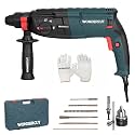 WONDERCUT WC-RH-26-B+3 Corded Electric Rotary Hammer 26mm,1600W Copper Armature,5 Functions with Vibration Control With Bmc Box,3 Drill Bits,2 Chisel,1 Metal Depth Gauge,13mm Drill Chuck Set,Gloves
