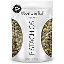 Wonderful Pistachios No Shells, Unsalted Nuts, 6 Ounce Resealable Bag, Protein Snacks, Gluten Free, Healthy Snack