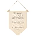The Wonderful Things You Will Be-Flag Sign Gift for Baby Newborn Boys Girls Kids-Banner Pennant Wall Decor Gift for Nursery Bedroom Playroom -Baby Gift Shower-New Home Christmas Gift