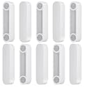 Wonderjune 10 Pcs Plastic Rod Spacer Cap Closet Rod End Caps Wire Shelf End Caps Closet System Parts Shelf Caps for Wire Shelves