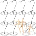 Wonderjune 12 Pcs Action Figure Stands for Dolls, Stylish, Clear