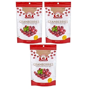 wonderland foods 600g 200g x 3 healthy amp tasty dried californian whole cranberry pouch