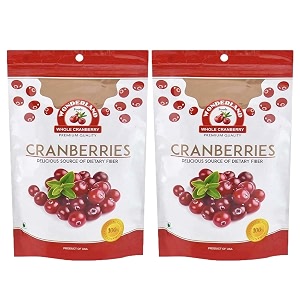wonderland foods 400g 200g x 2 healthy amp tasty californian whole amp dried cranberry pouch