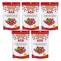 Wonderland Foods 1Kg (200g X 5) Healthy & Tasty Californian Whole & Dried Cranberry Pouch